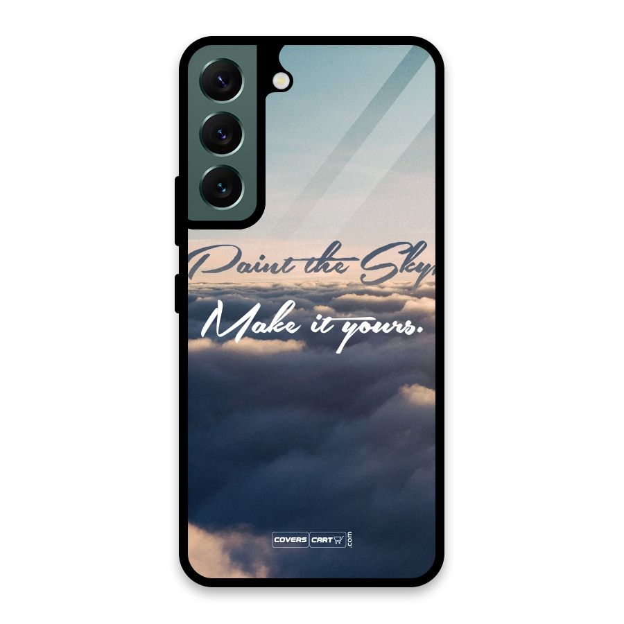 Paint the Sky Glass Back Case for Galaxy S22 5G