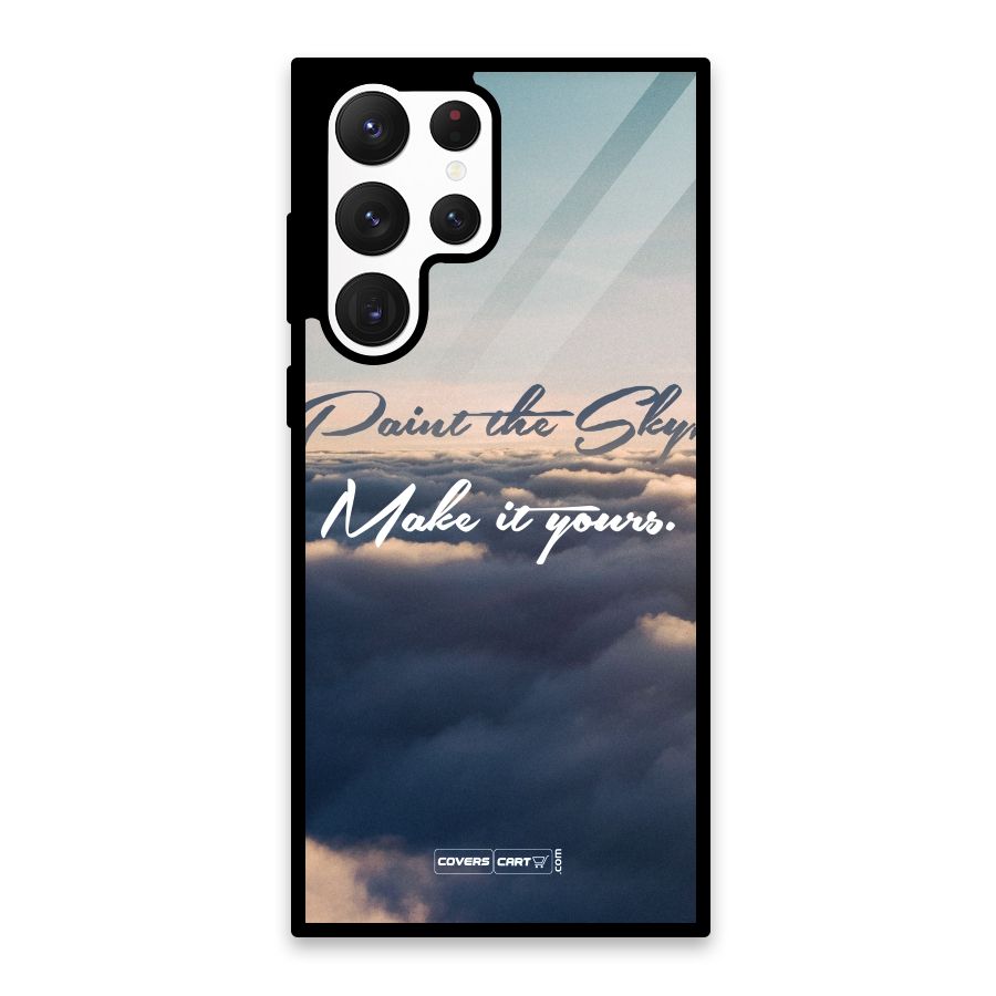 Paint the Sky Glass Back Case for Galaxy S22 Ultra 5G