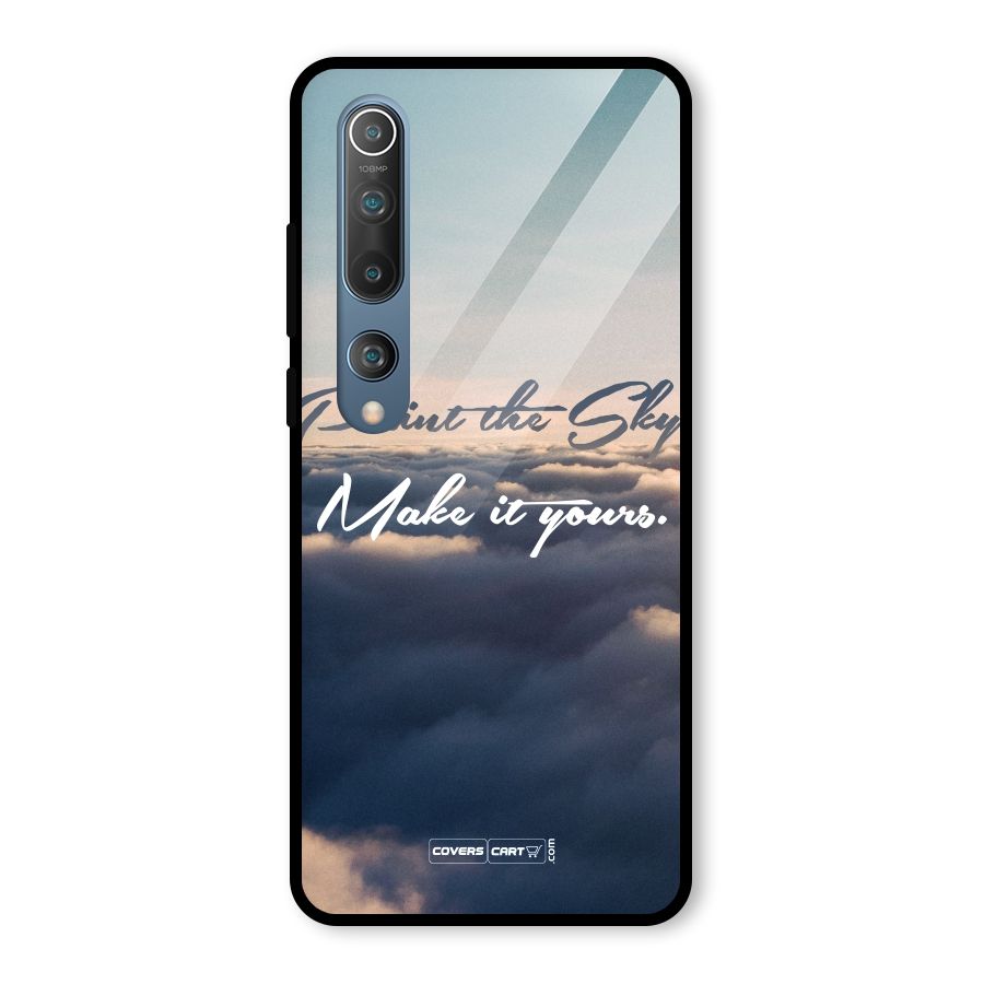 Paint the Sky Glass Back Case for Mi 10