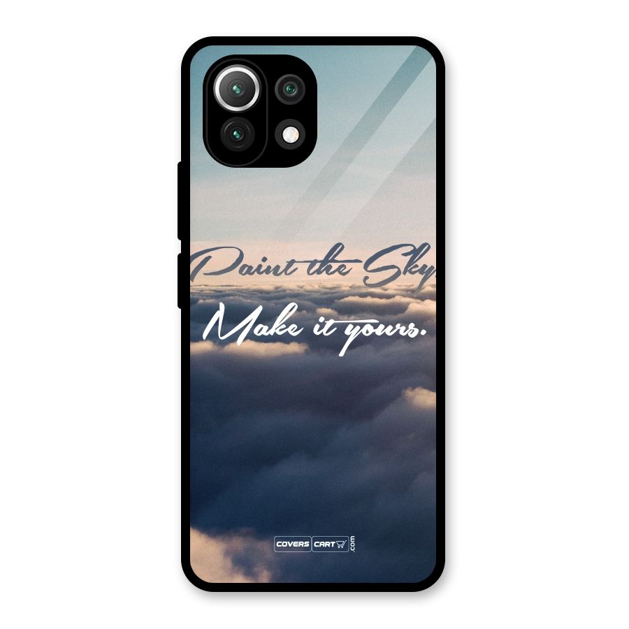 Paint the Sky Glass Back Case for Mi 11 Lite