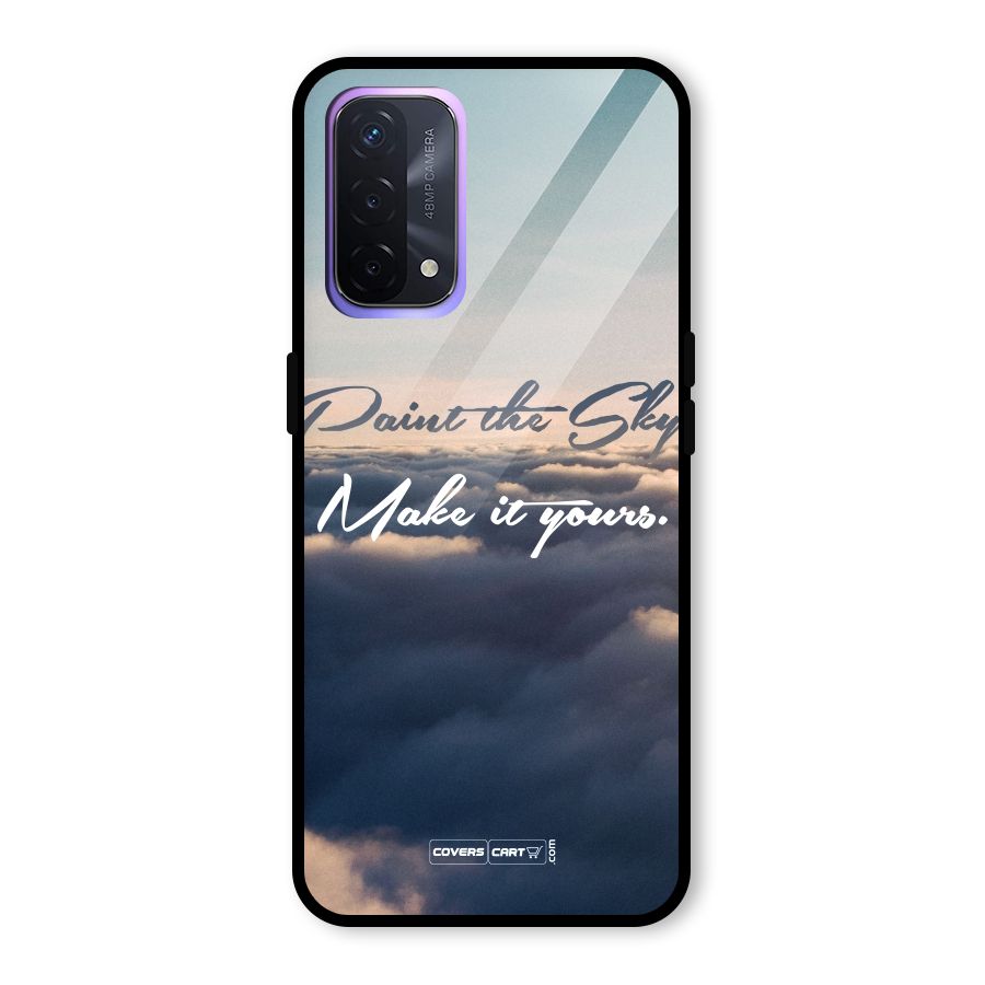 Paint the Sky Glass Back Case for Oppo A74 5G