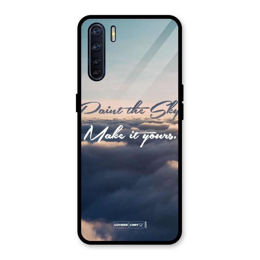 Paint the Sky Glass Back Case for Oppo F15
