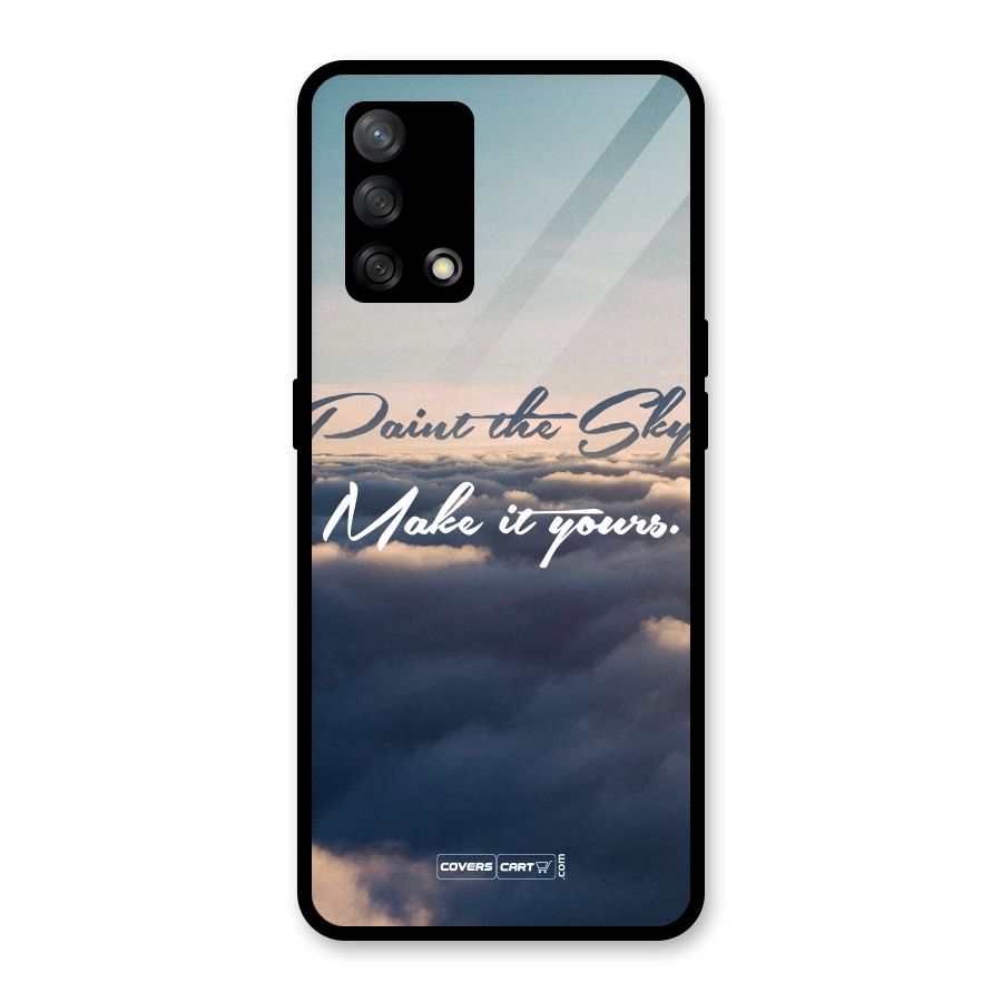 Paint the Sky Glass Back Case for Oppo F19