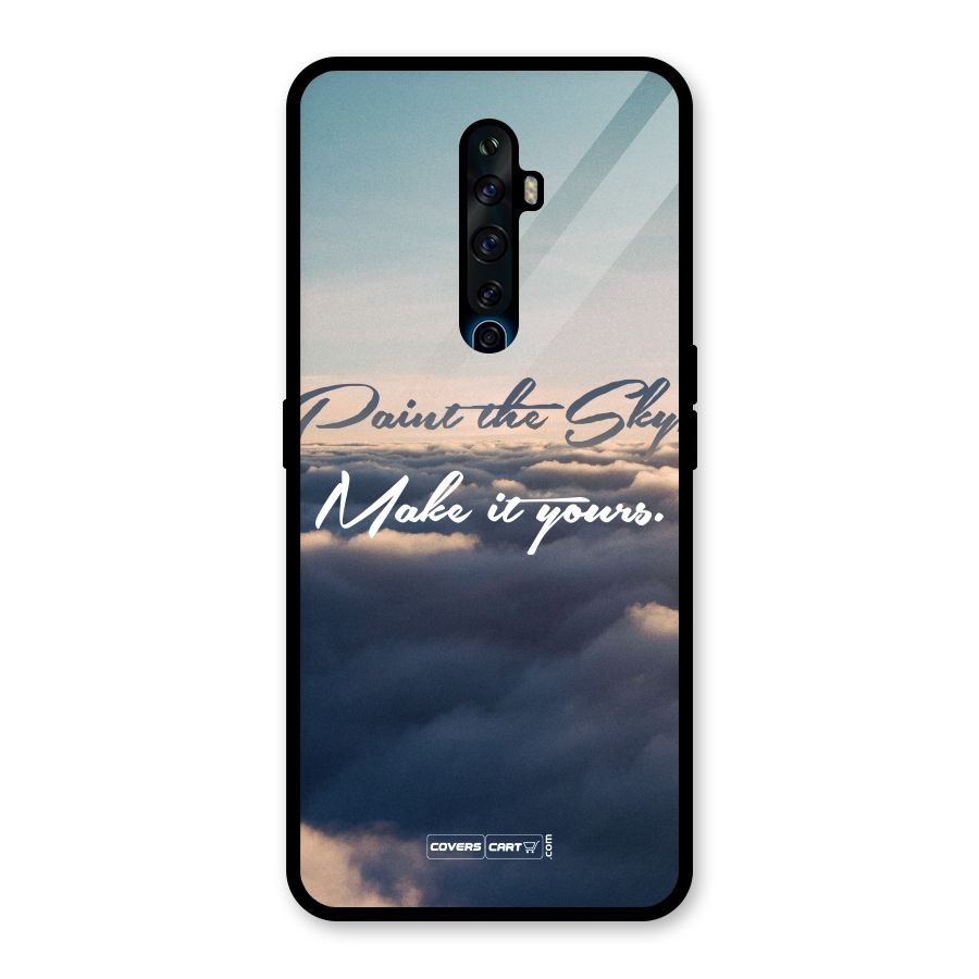 Paint the Sky Glass Back Case for Oppo Reno2 Z