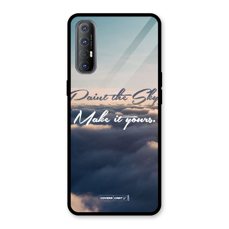 Paint the Sky Glass Back Case for Oppo Reno3 Pro