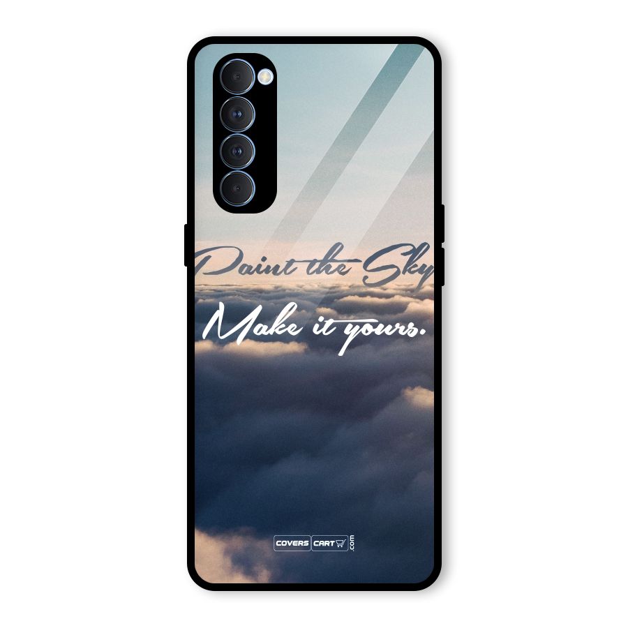 Paint the Sky Glass Back Case for Oppo Reno4 Pro