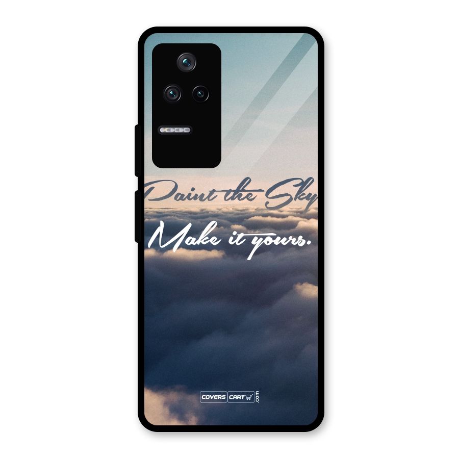 Paint the Sky Glass Back Case for Poco F4 5G