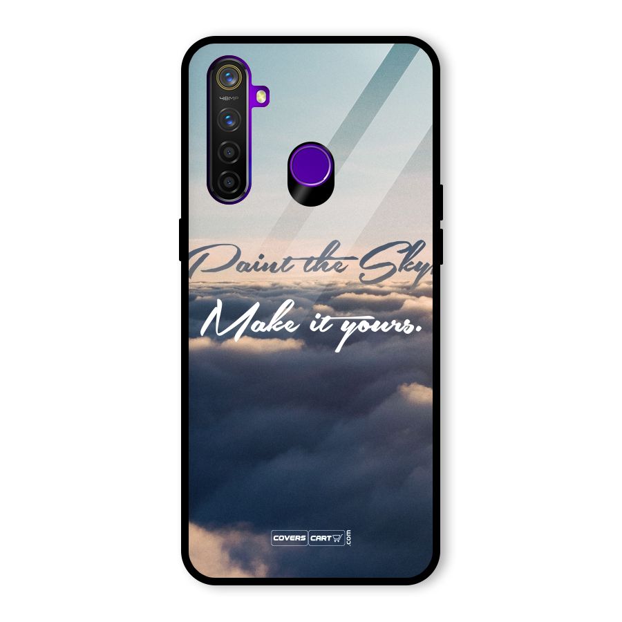 Paint the Sky Glass Back Case for Realme 5 Pro