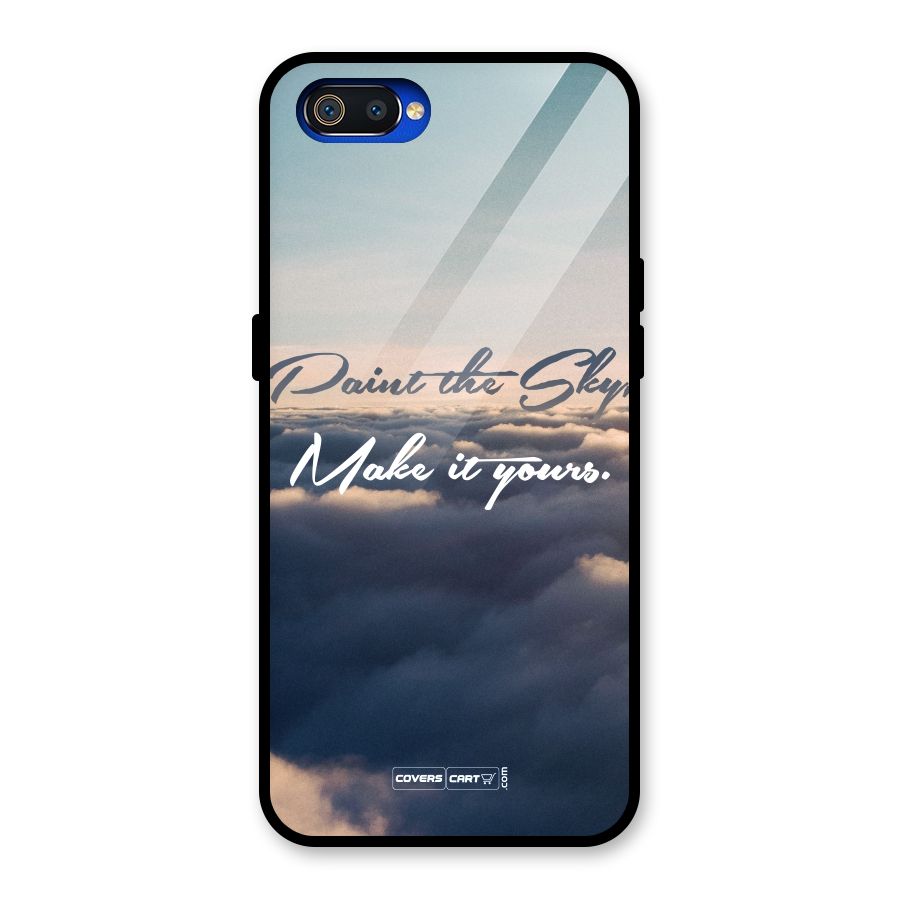 Paint the Sky Glass Back Case for Realme C2