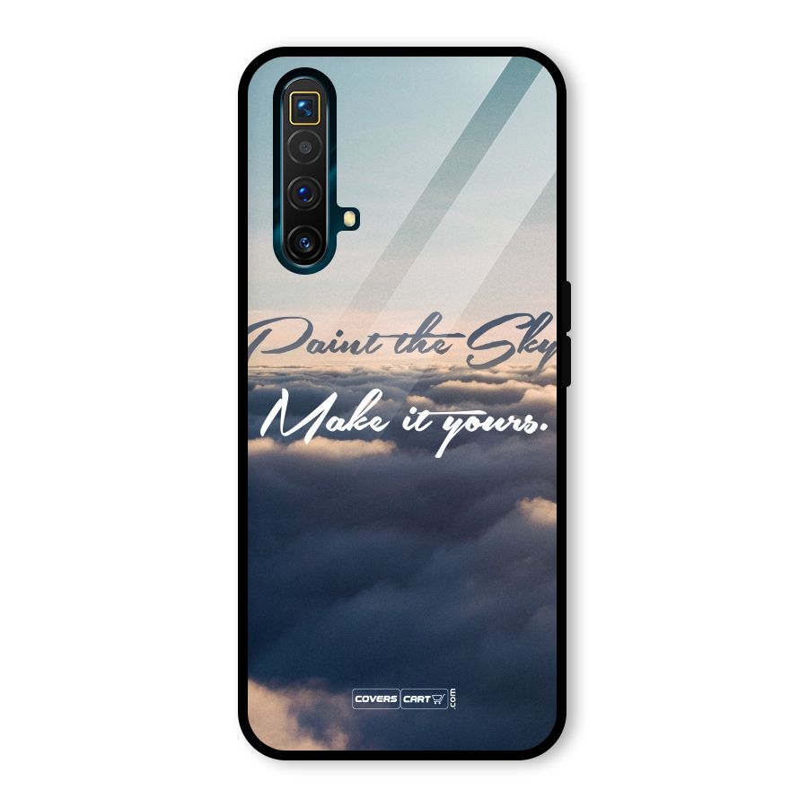 Paint the Sky Glass Back Case for Realme X3 SuperZoom