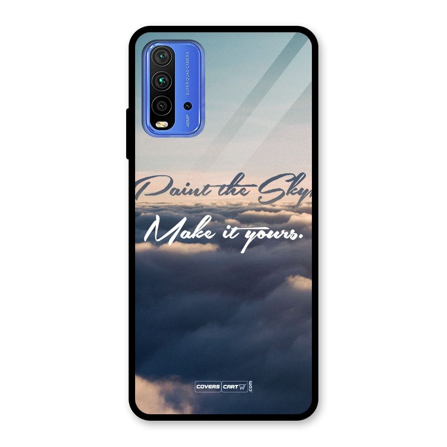 Paint the Sky Glass Back Case for Redmi 9 Power
