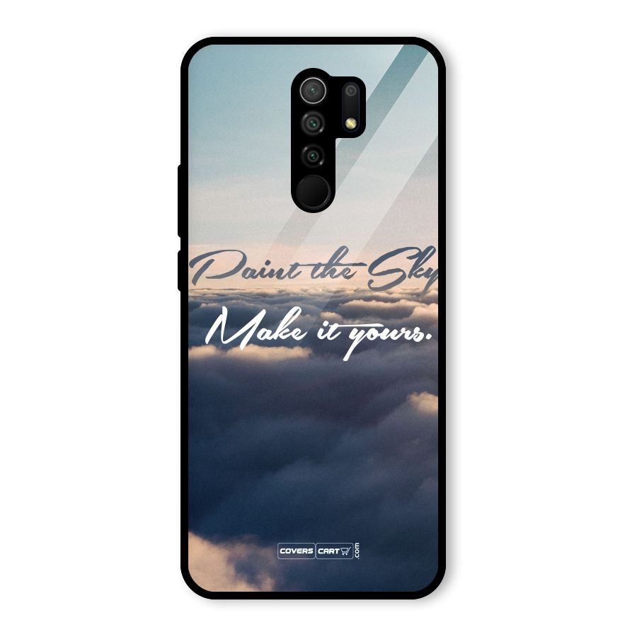 Paint the Sky Glass Back Case for Redmi 9 Prime