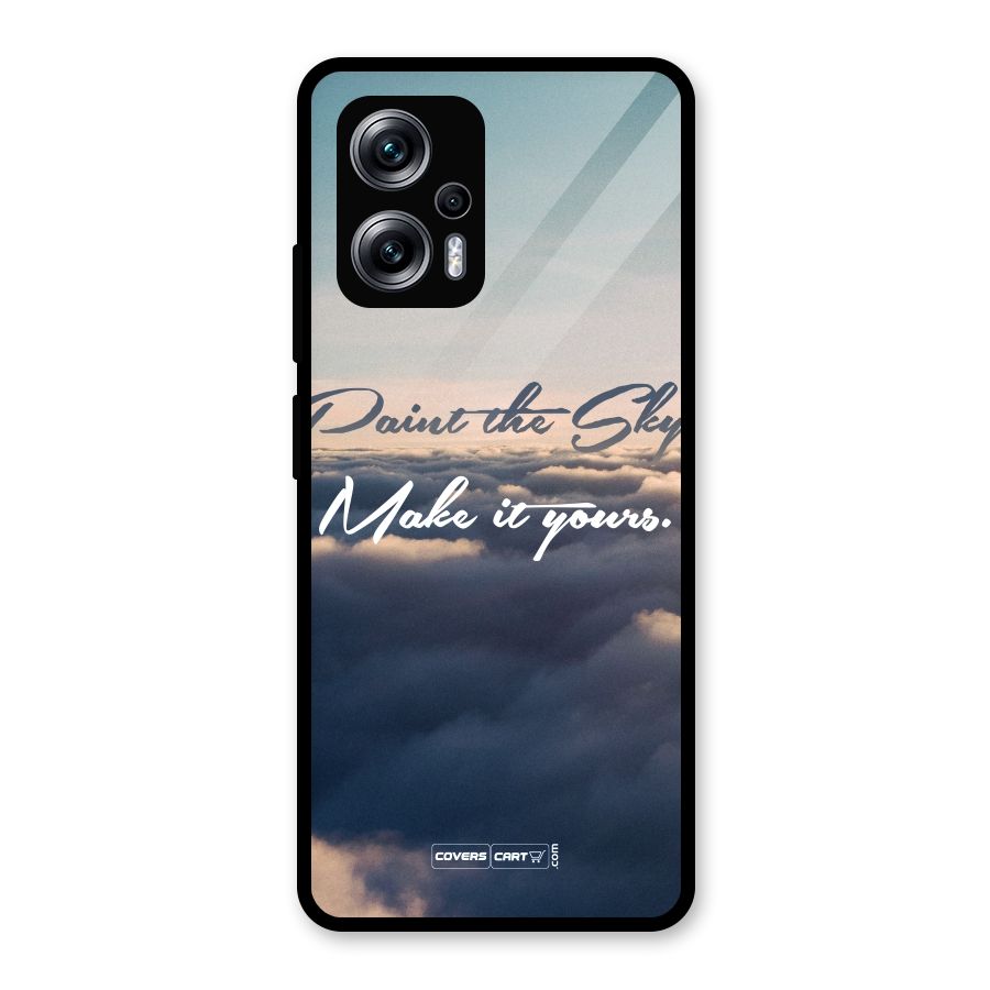 Paint the Sky Glass Back Case for Redmi K50i