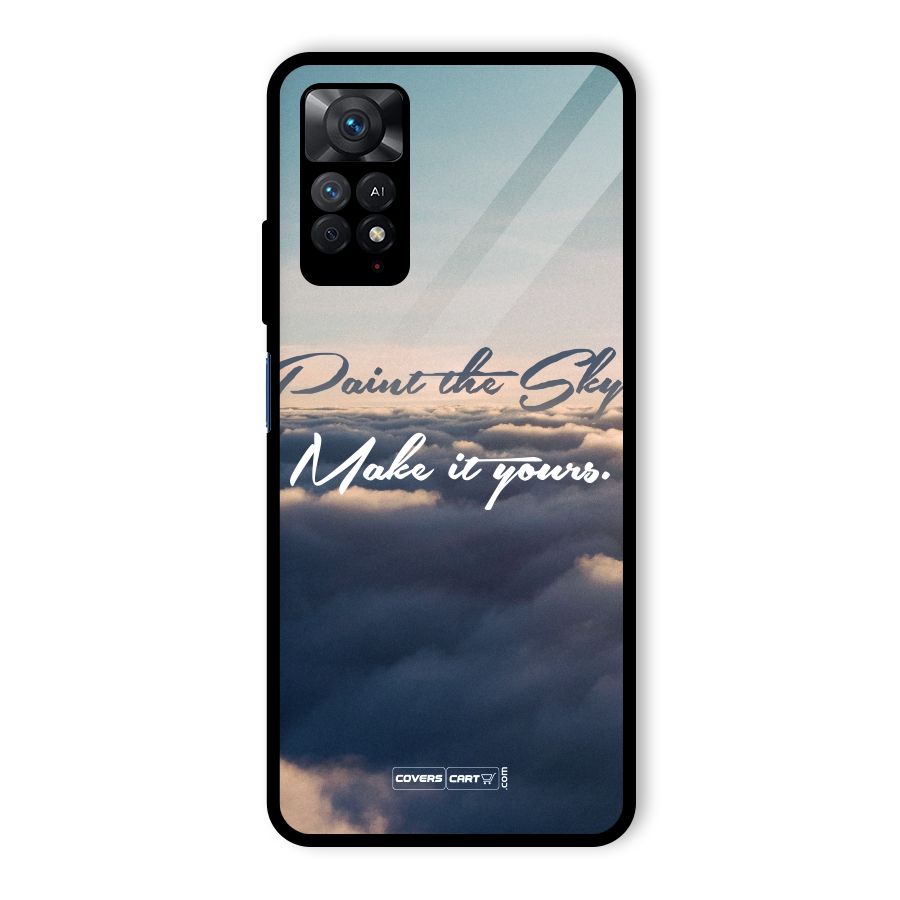 Paint the Sky Glass Back Case for Redmi Note 11 Pro