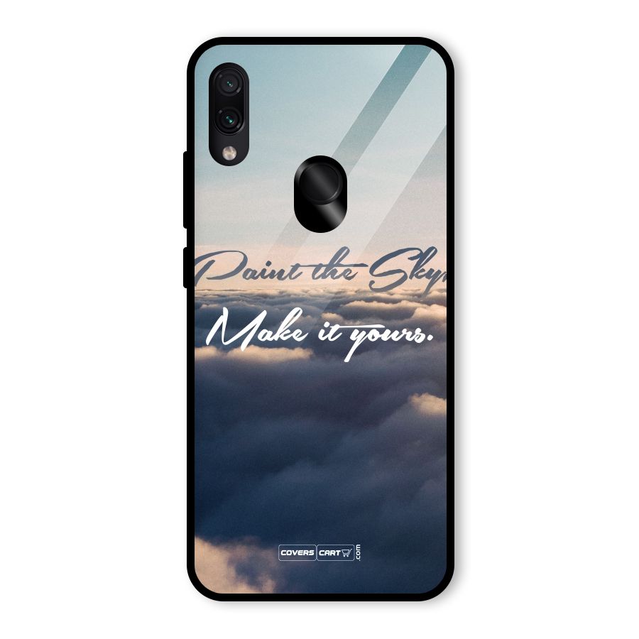 Paint the Sky Glass Back Case for Redmi Note 7