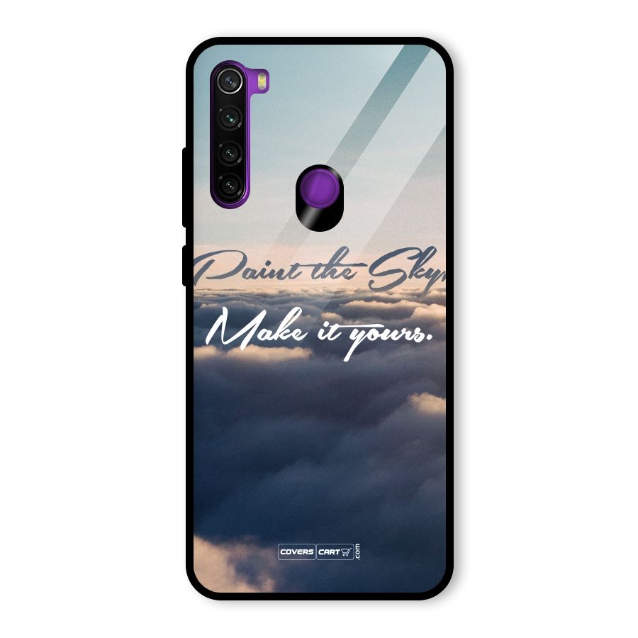 Paint the Sky Glass Back Case for Redmi Note 8