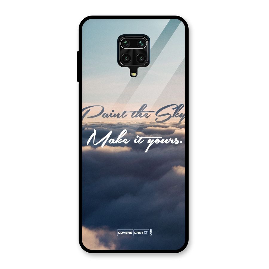 Paint the Sky Glass Back Case for Redmi Note 9 Pro