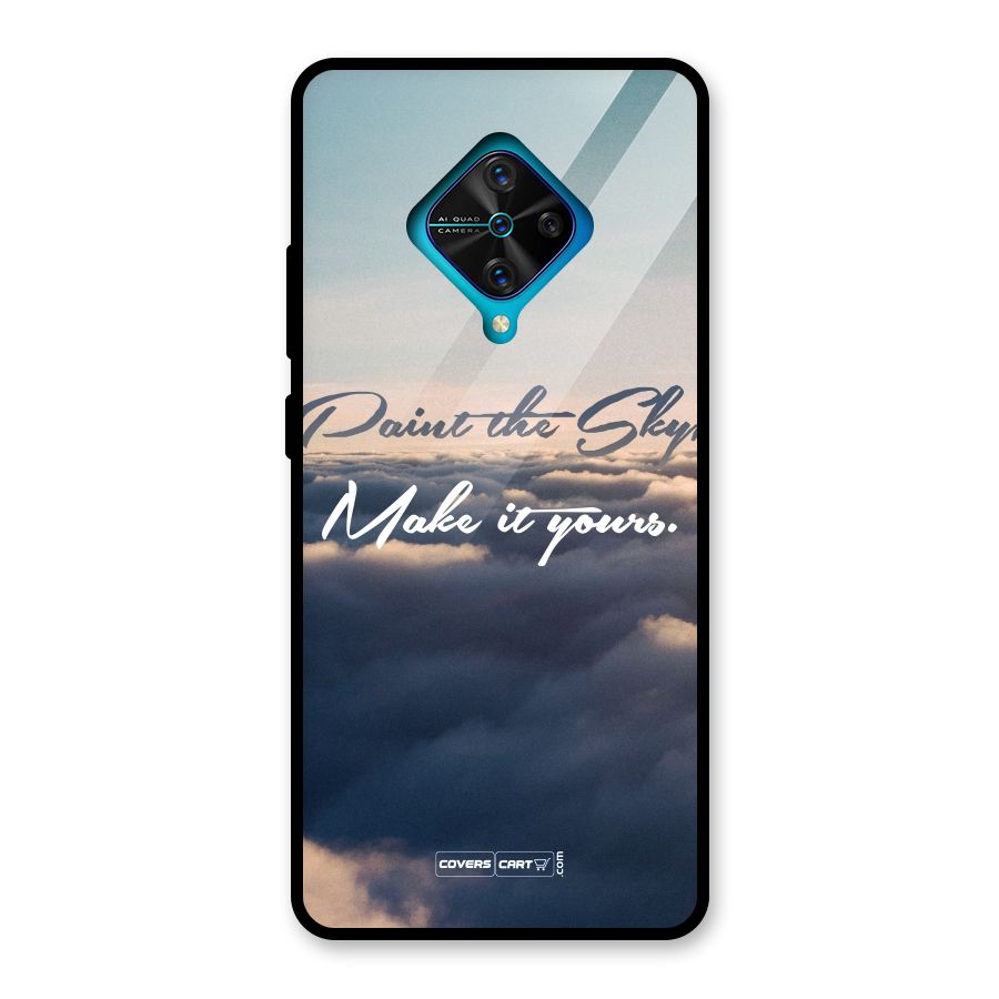 Paint the Sky Glass Back Case for Vivo S1 Pro