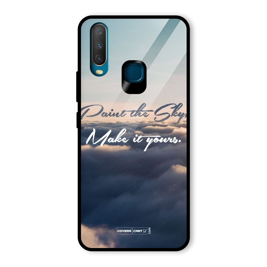 Paint the Sky Glass Back Case for Vivo U10