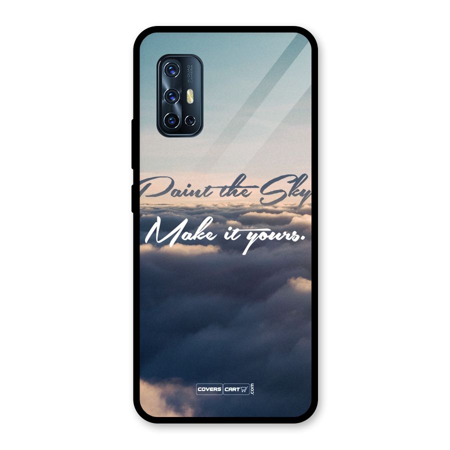 Paint the Sky Glass Back Case for Vivo V17
