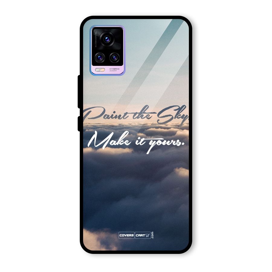 Paint the Sky Glass Back Case for Vivo V20 Pro