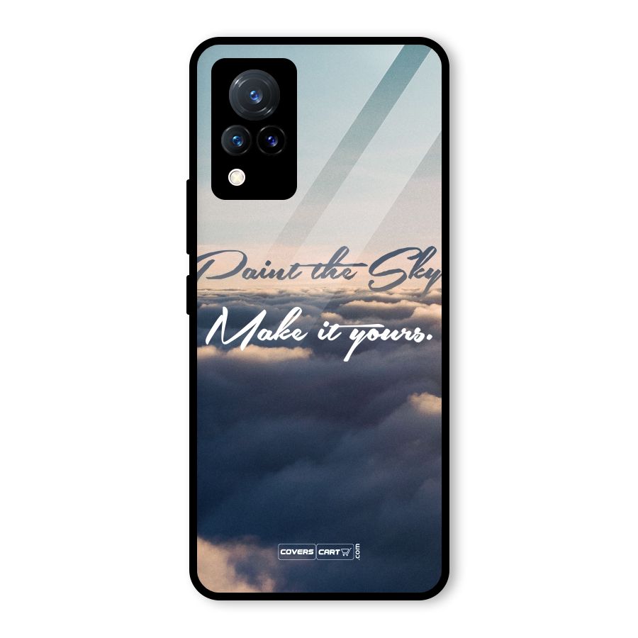 Paint the Sky Glass Back Case for Vivo V21 5G