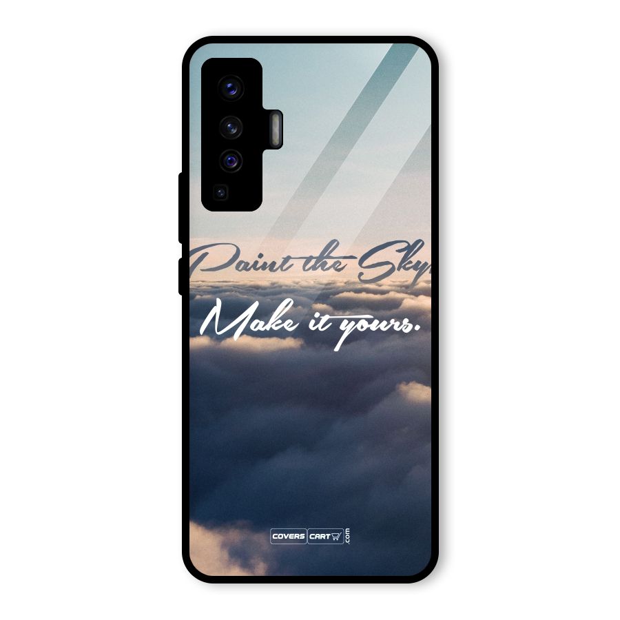 Paint the Sky Glass Back Case for Vivo X50