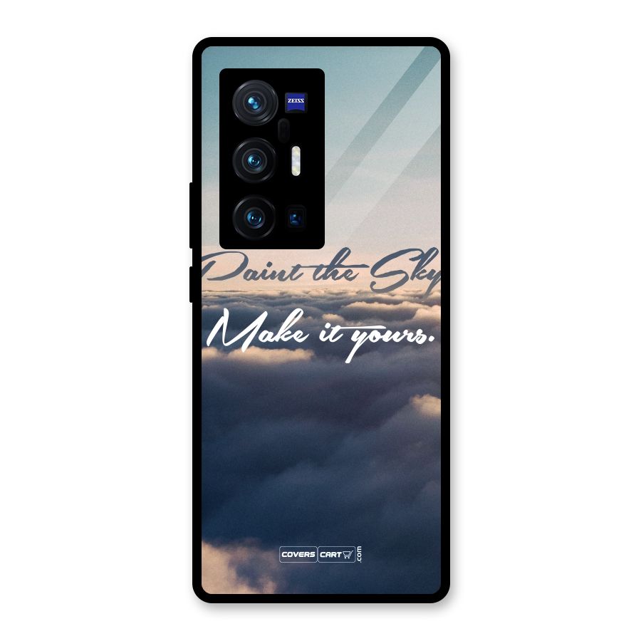 Paint the Sky Glass Back Case for Vivo X70 Pro Plus
