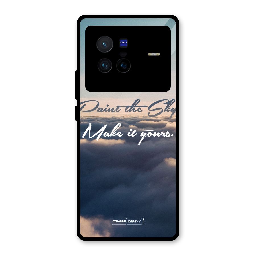 Paint the Sky Glass Back Case for Vivo X80