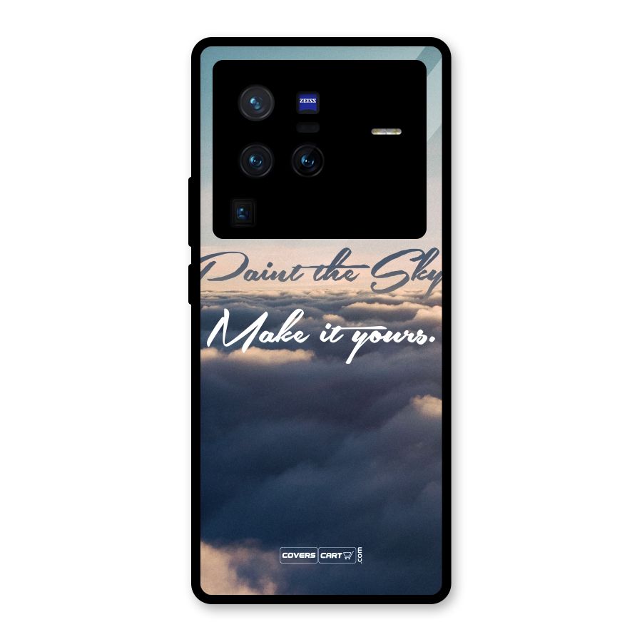 Paint the Sky Glass Back Case for Vivo X80 Pro