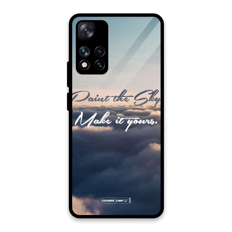 Paint the Sky Glass Back Case for Xiaomi 11i HyperCharge 5G