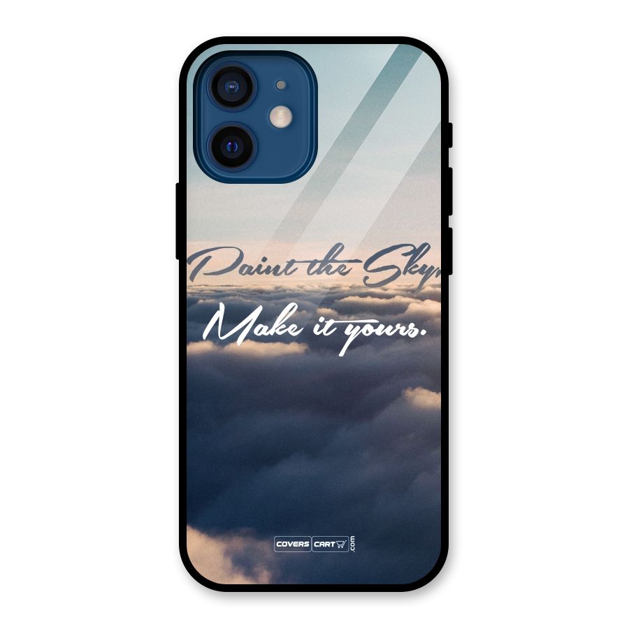 Paint the Sky Glass Back Case for iPhone 12 Mini