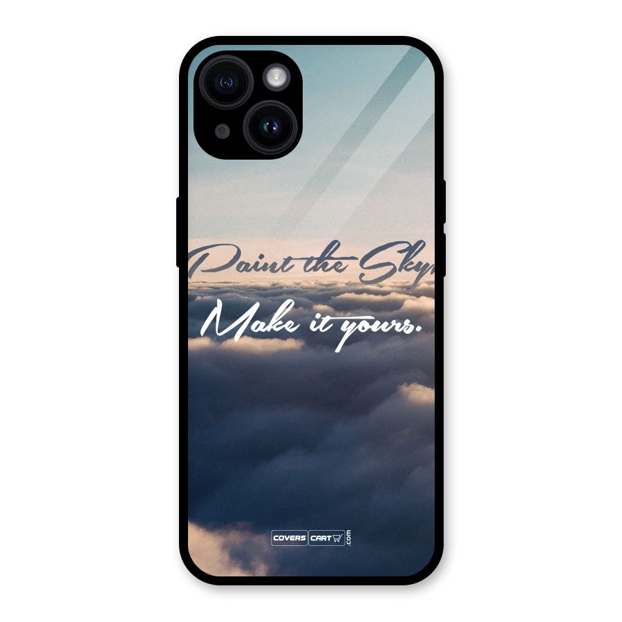 Paint the Sky Glass Back Case for iPhone 14