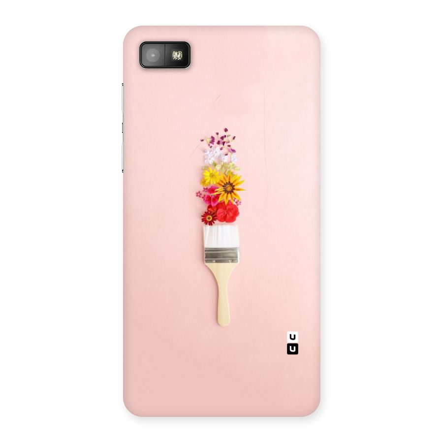Painted Flowers Back Case for Blackberry Z10