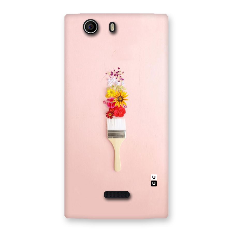 Painted Flowers Back Case for Canvas Nitro 2 E311