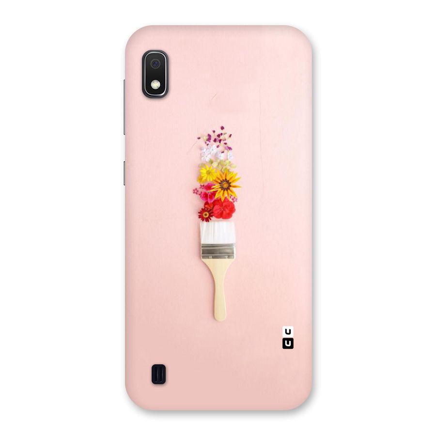 Painted Flowers Back Case for Galaxy A10