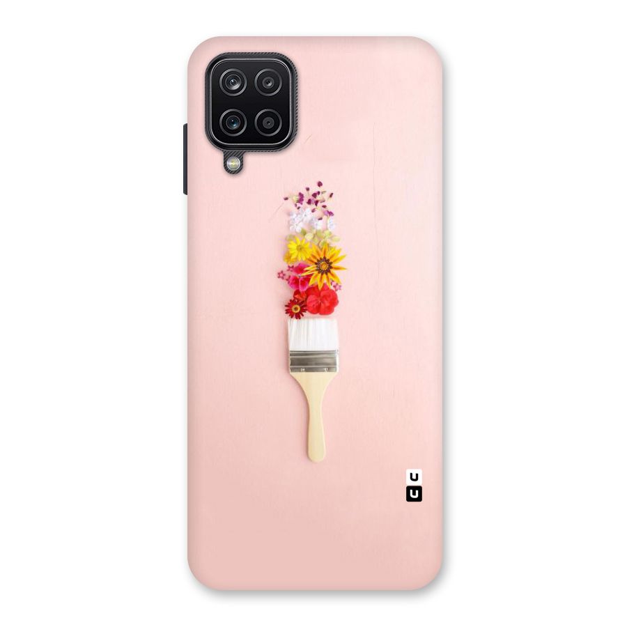 Painted Flowers Back Case for Galaxy A12