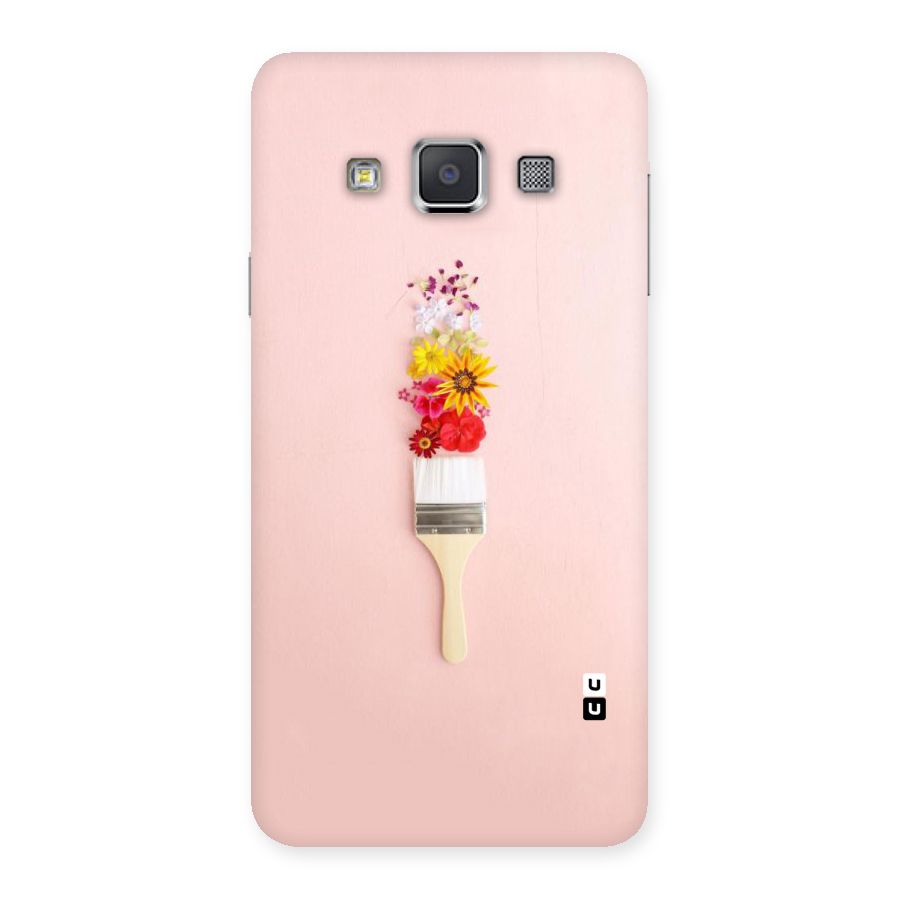 Painted Flowers Back Case for Galaxy A3