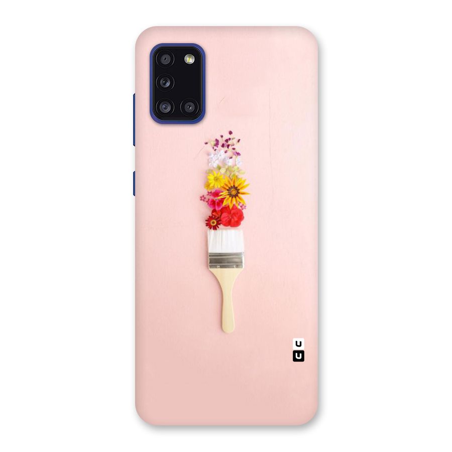 Painted Flowers Back Case for Galaxy A31
