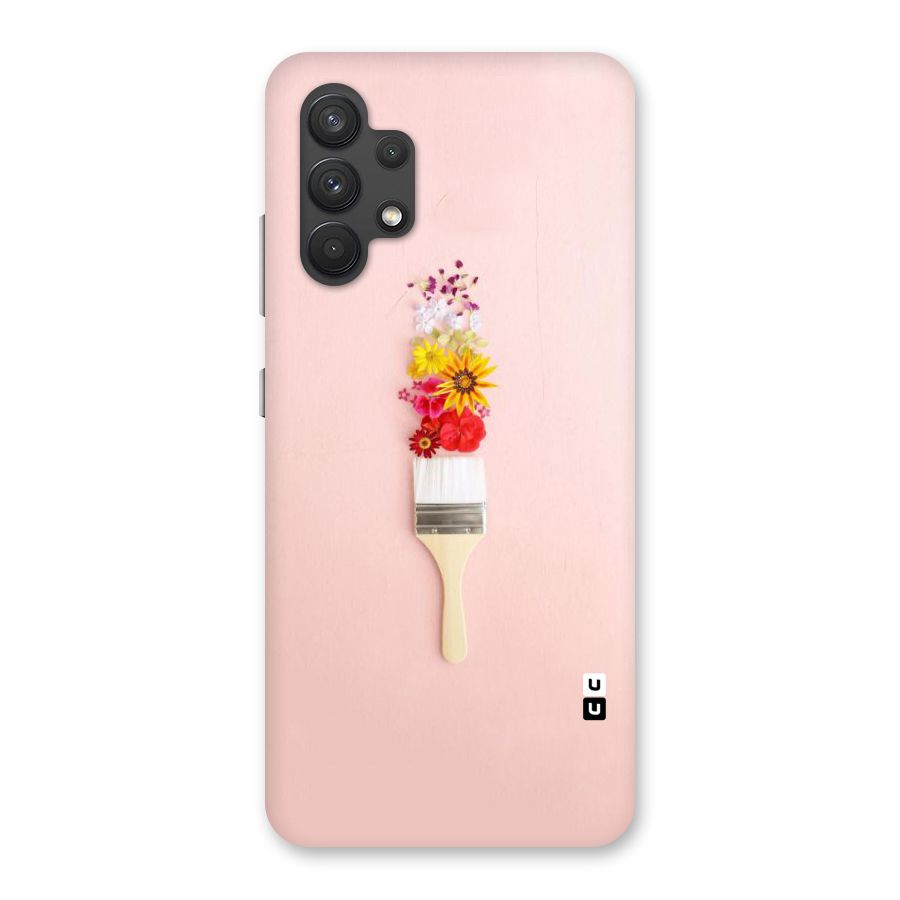 Painted Flowers Back Case for Galaxy A32