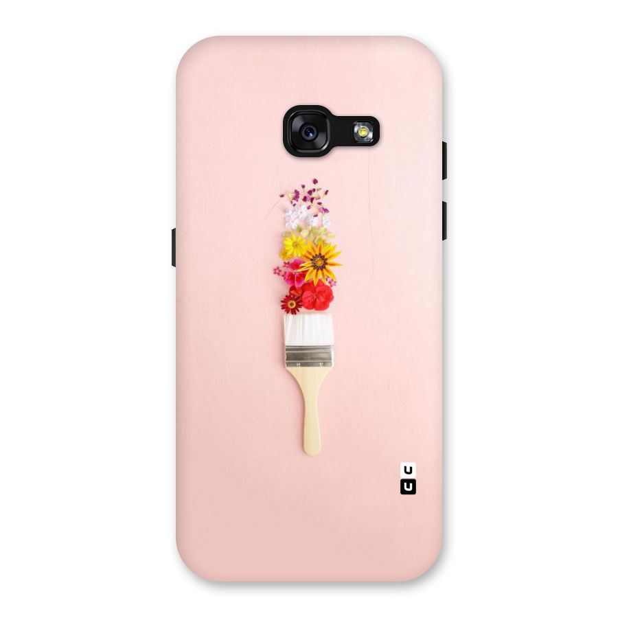 Painted Flowers Back Case for Galaxy A3 (2017)