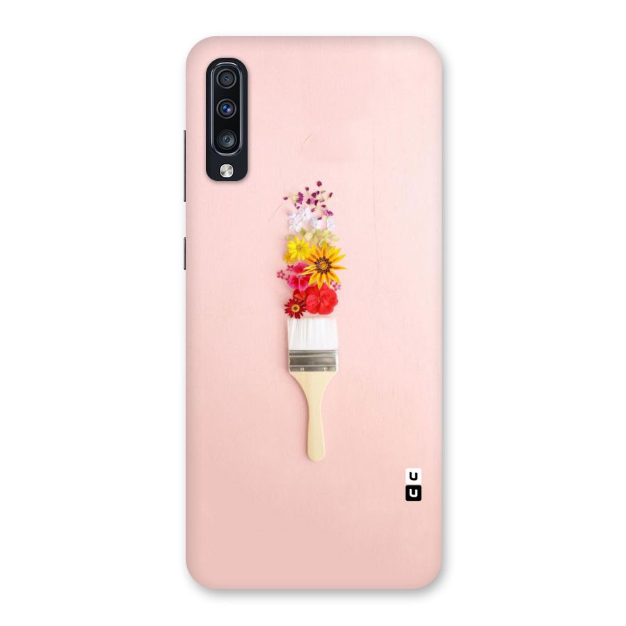 Painted Flowers Back Case for Galaxy A70
