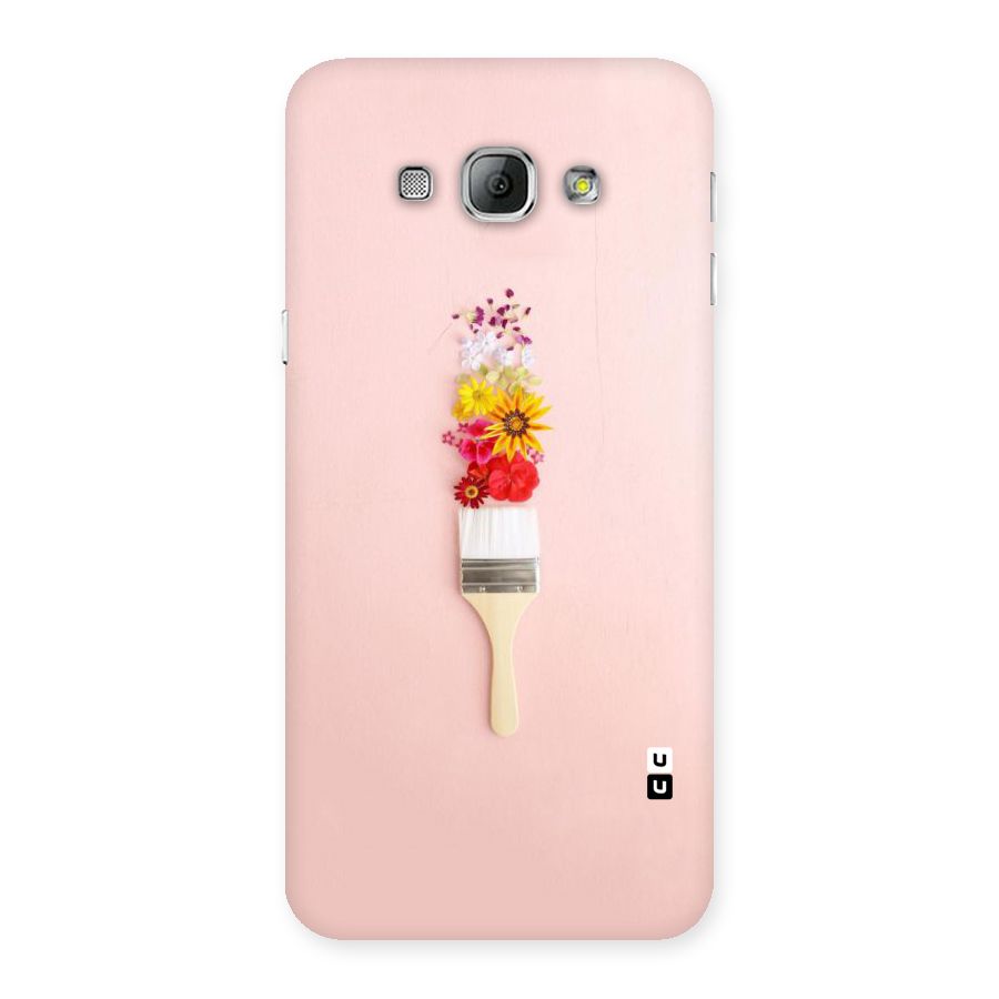 Painted Flowers Back Case for Galaxy A8