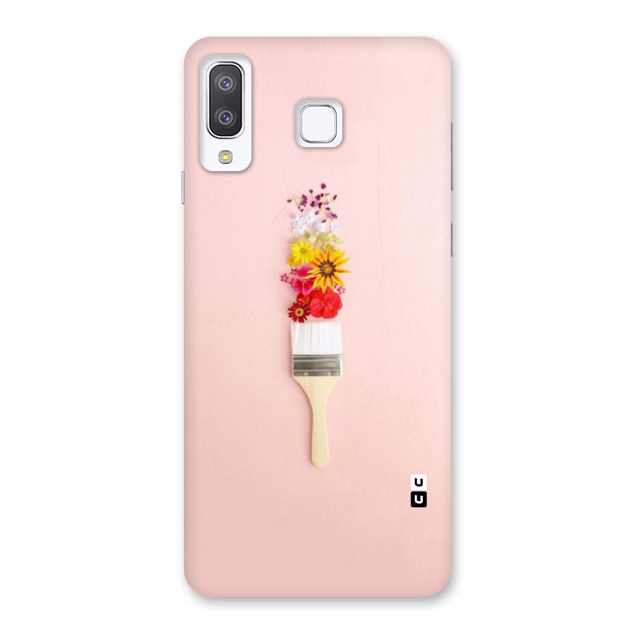 Painted Flowers Back Case for Galaxy A8 Star