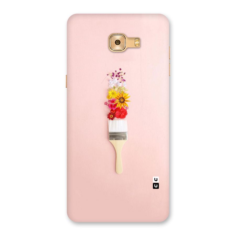 Painted Flowers Back Case for Galaxy C9 Pro