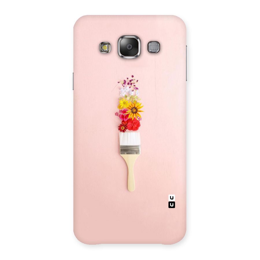 Painted Flowers Back Case for Galaxy E7