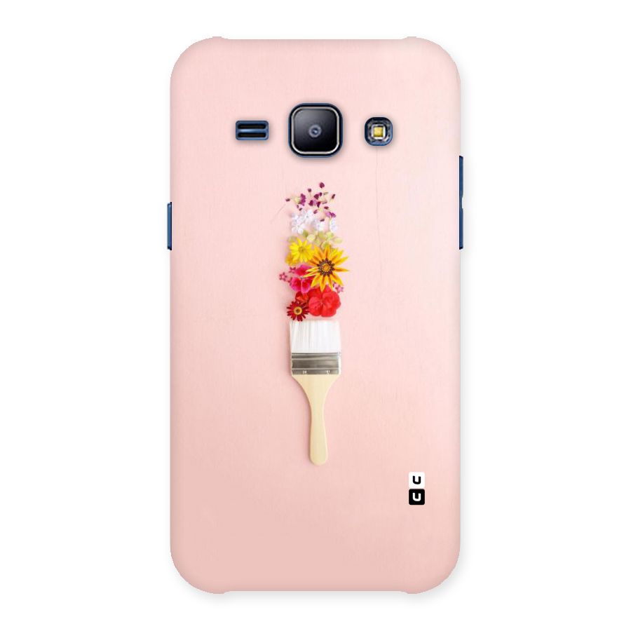 Painted Flowers Back Case for Galaxy J1
