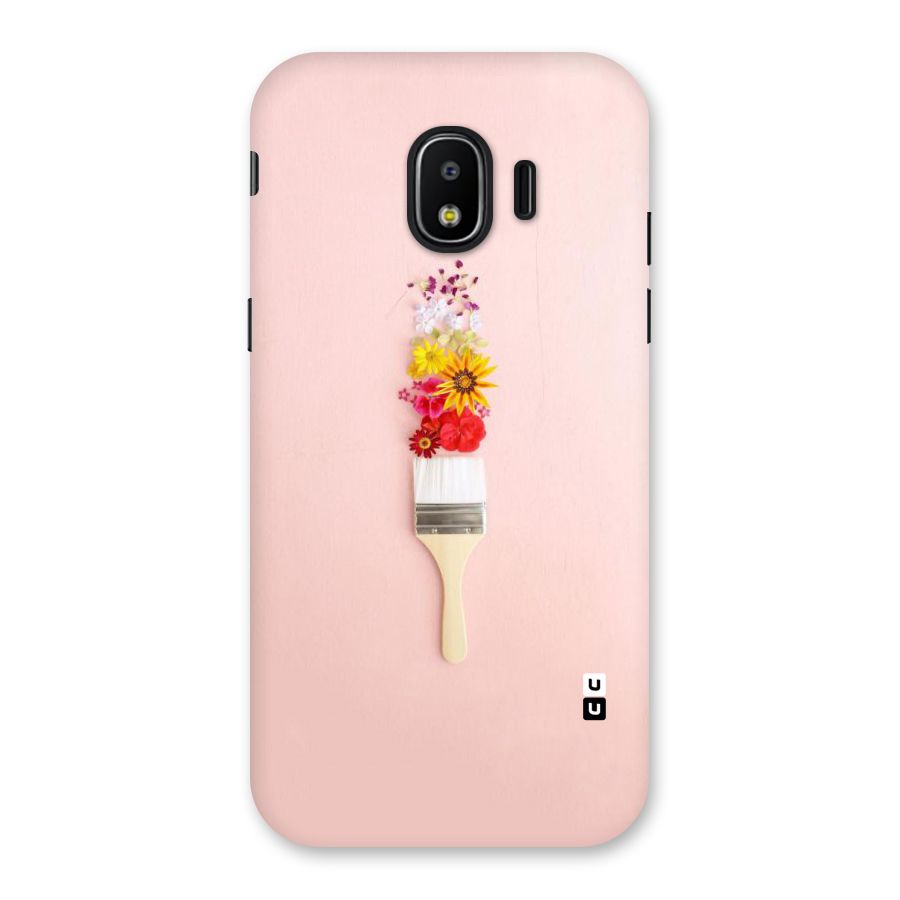 Painted Flowers Back Case for Galaxy J2 Pro 2018