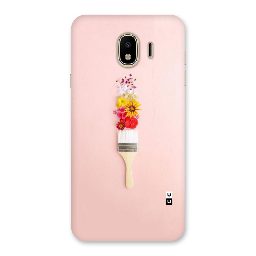 Painted Flowers Back Case for Galaxy J4