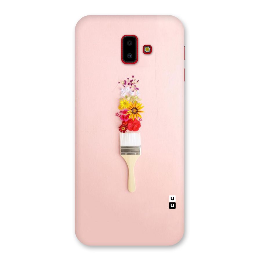 Painted Flowers Back Case for Galaxy J6 Plus